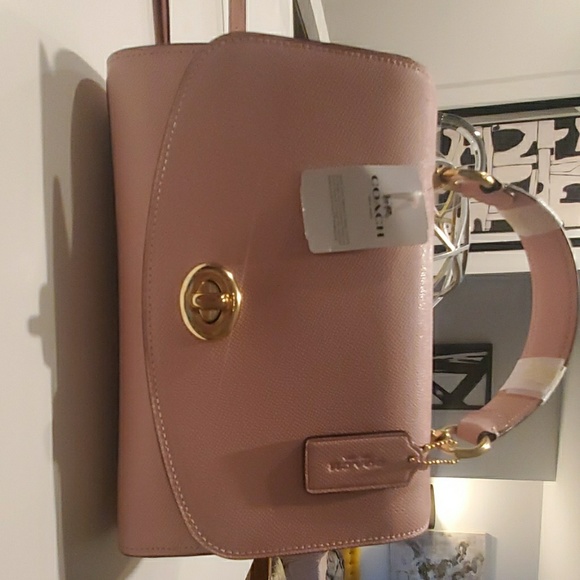 Coach Handbags - Coach Tilly Top Handle Handbag (PINK)